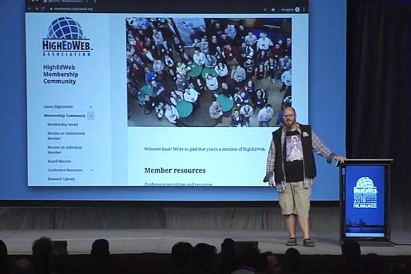 Tom Wojciechowski delivers the 2019 Association Update from the annual conference stage