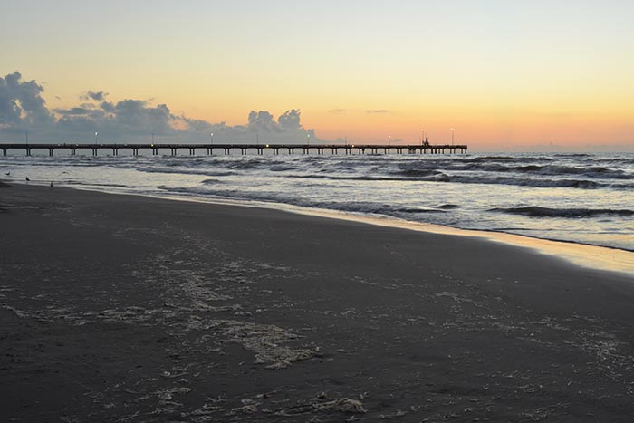 A Gulf of Mexico view in Corpus Christi, TX.