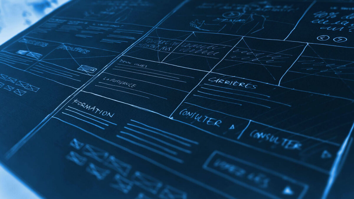 illustration of website information architecture